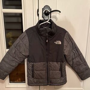The North Face Kids' Charcoal and Black Puffer Jacket